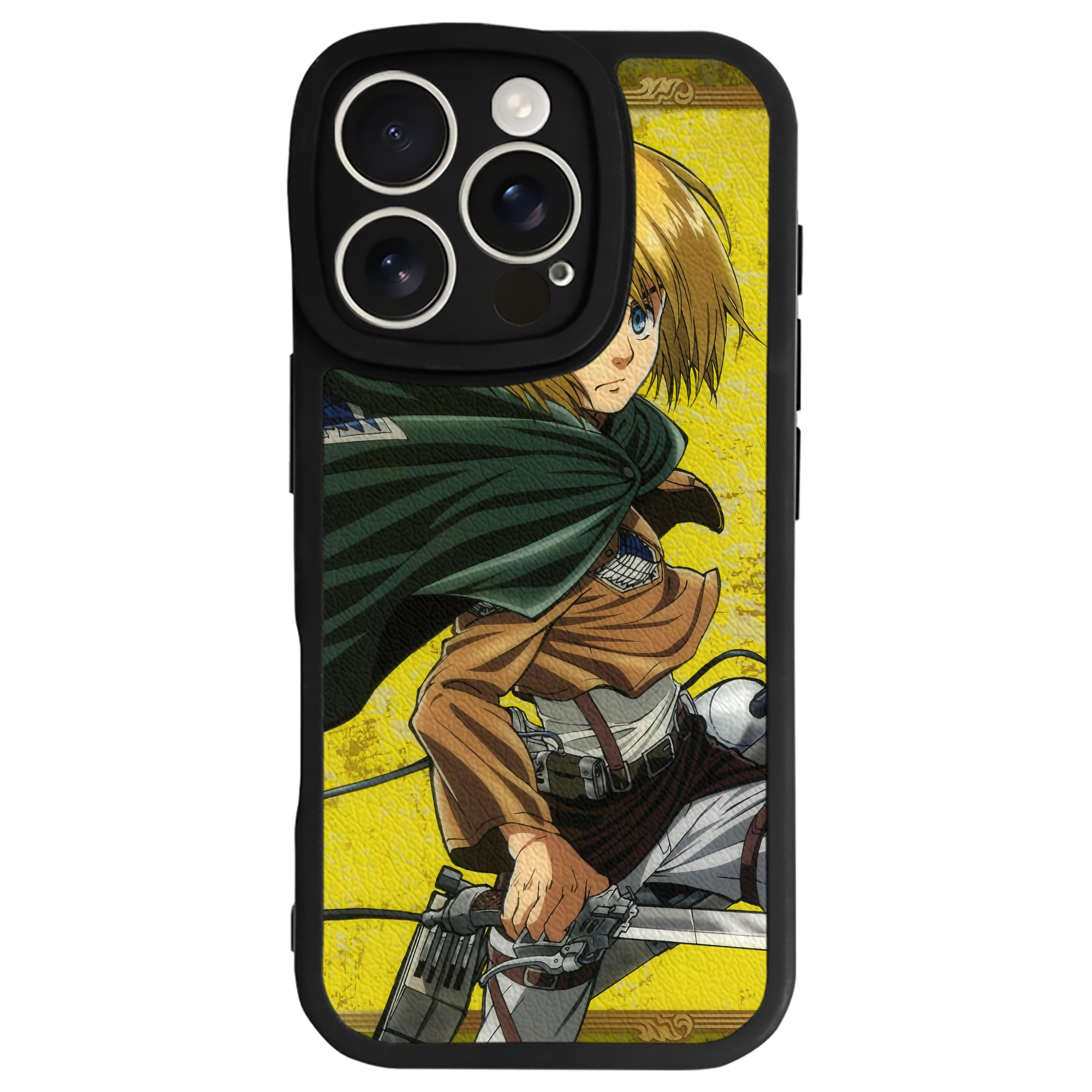 （画像用） 進撃の巨人 Attack on Titan 【iPhone 16シリーズ対応】シリコンスマホケース（レザー調） 材質：シリコン